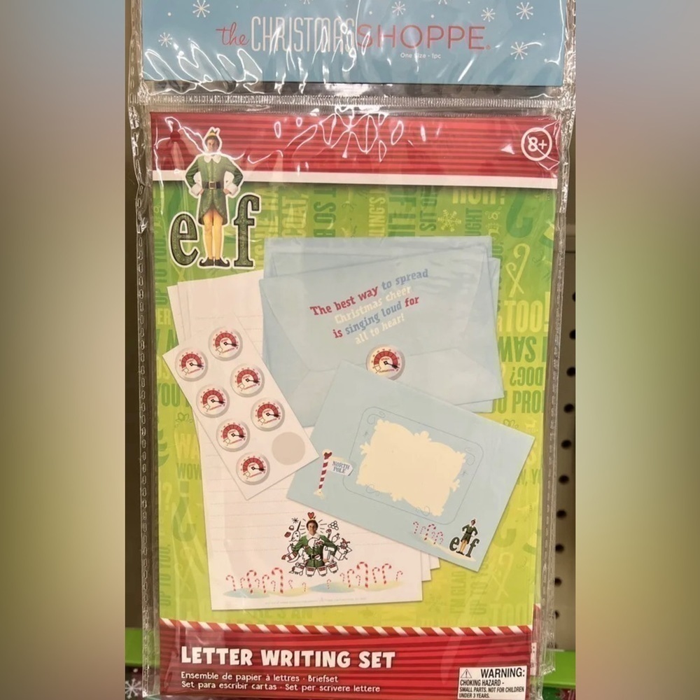 ELF Movie Buddy Letter Writing Paper & Envelopes Set Christmas